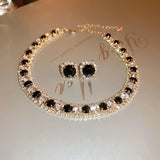 Rhinestone Necklace & Earring Set — view 13