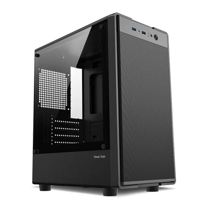 Power Train Flying PC gaming case E-sports case MATX USB3.0 Support SFX/ATX power supply Iron net heat dissipation Computer Case
