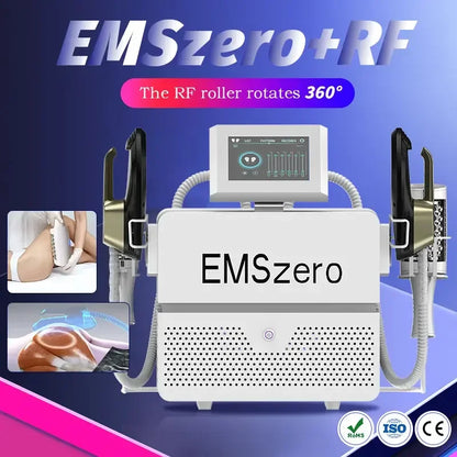 NEW UPGRADE EMSzerol+RF(62 ROLLER MASSAGE)therapy Body Weight Loss Slimming Beauty Equipment