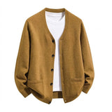 Men's V-Neck Button Cardigan — view 9