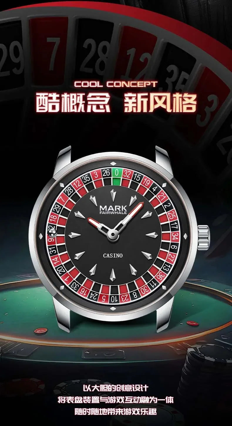 Mark Fairwhale Casual Leather Strap relógios masculino Quartz Fashion WristWatch Waterproof Fashion Watches for man reloj hombre