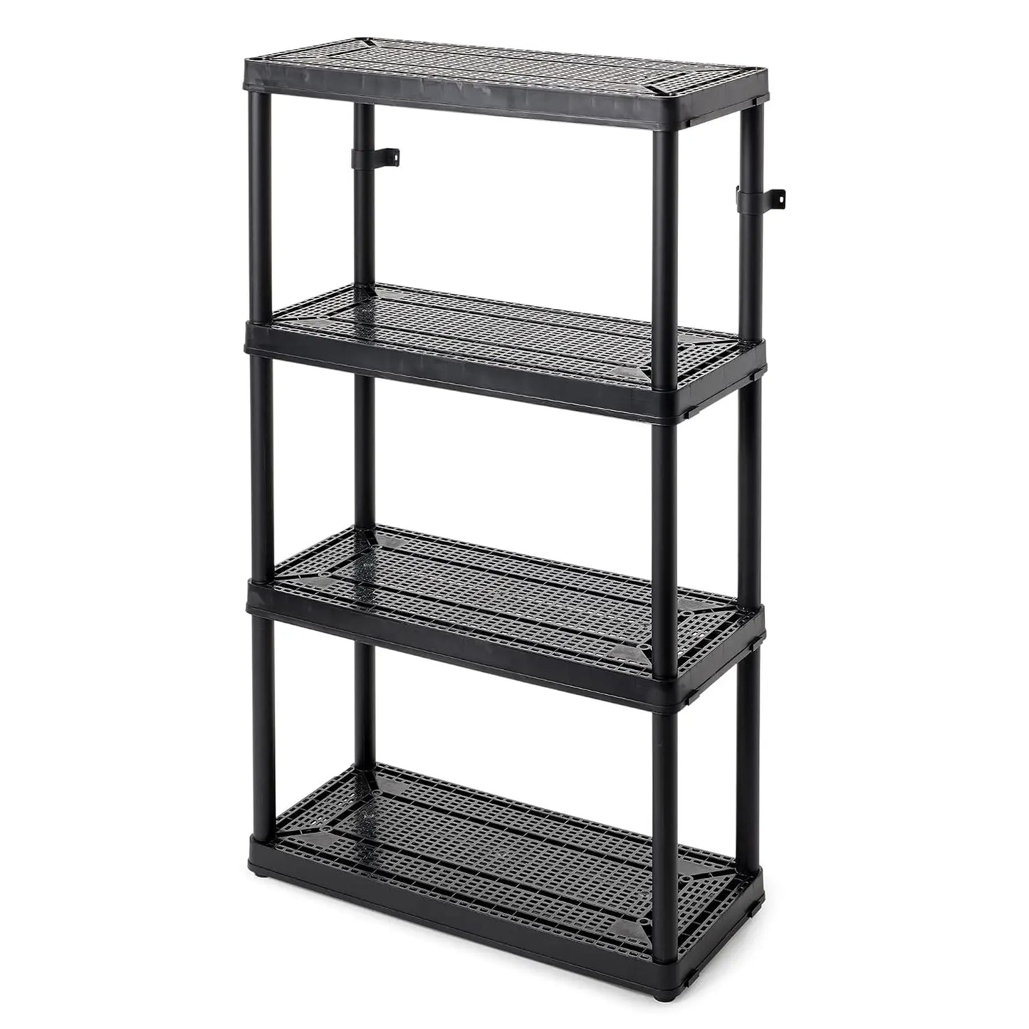 4 Shelf Fixed Height Ventilated Medium Duty Storage Unit 14 x 32 x 54.5" Organizer System for Home, Garage, Basement, &, Custom