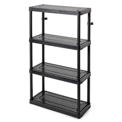 4 Shelf Fixed Height Ventilated Medium Duty Storage Unit 14 x 32 x 54.5" Organizer System for Home, Garage, Basement, &, Custom