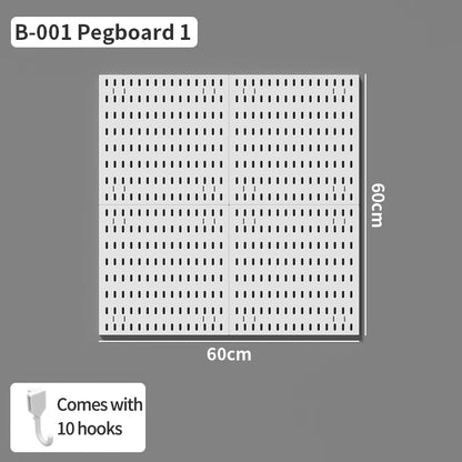 No-Holes Home Organization | This Wall Pegboard Displays & Organizes Your Daily Items & Electronics in Living Room/Study