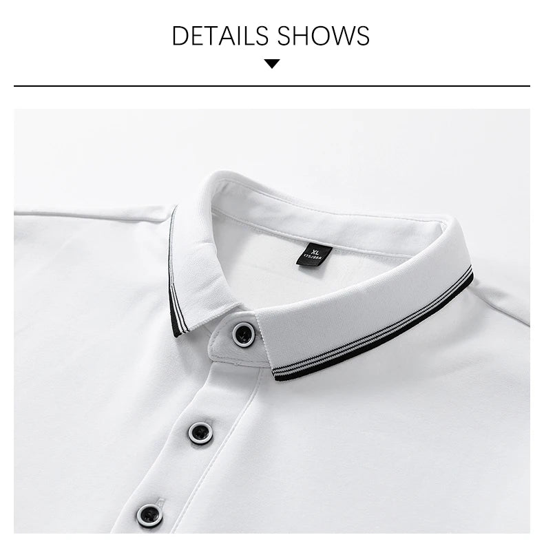Oversized Men 7XL Polo Shirt 8XL 2026 Summer 95% Cotton Breathable Short Sleeve Collar Business Shirt Golf Man Top Clothes