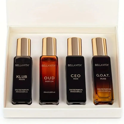 Luxury Mini Perfume Gift Set Travel Size Unisex Fragrance Sampler Discovery Kit Long Lasting Sweet Woody Fresh Spicy Scent