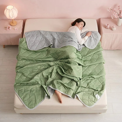 Multi-size Cooling Thin Quilt – Breathable Lightweight Ice Silk Quilt, Ultra Soft Thin Quilt for Hot Weather & Airy Bedrooms, Summer Essential.