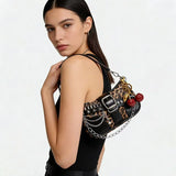 Y2K Rivet Chain Shoulder Bag — view 4