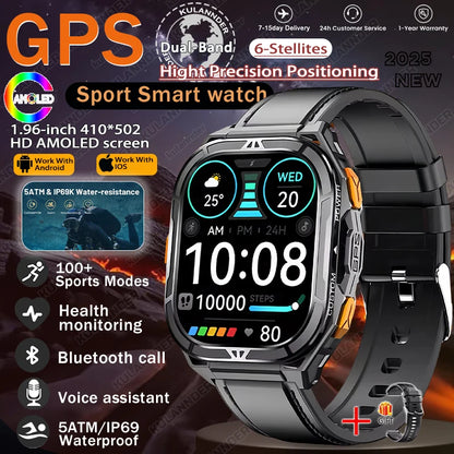 New For XIAOMI Sport Wristband Built-in GPS&Compass BT Call Smartwatch Altimeter Health Monitoring 3ATM Waterproof Swim Watches