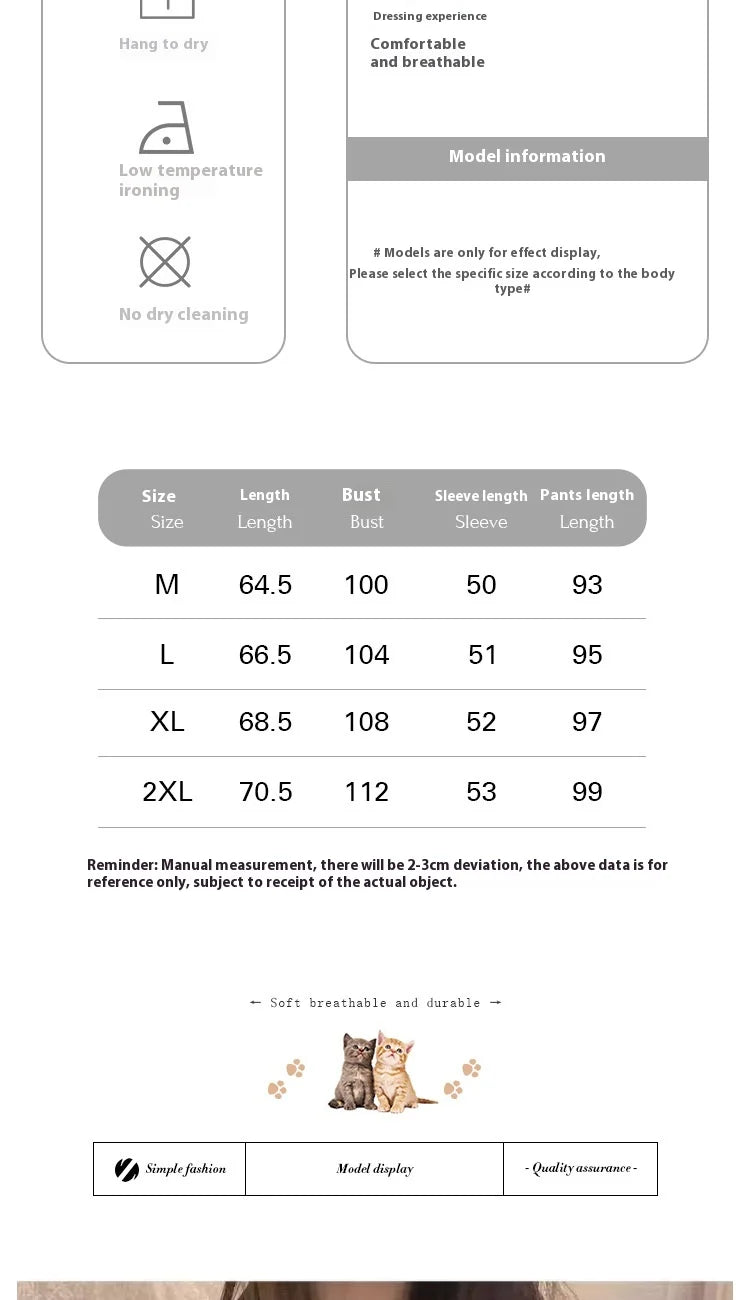 Korean Style Long-Sleeved Pajamas Set for Women Spring Autumn Homewear Comfortable Ladies Sleepwear Student Senior Casual Outfit