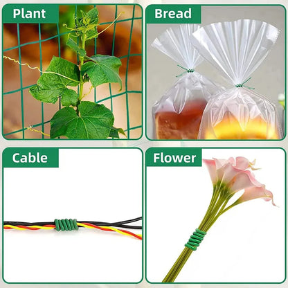10/20M Garden plant Fixation Rope Iron Wire Support Flower Binding Soft Wire Rose Climbing Garden Outdoor Tool For Vegetable