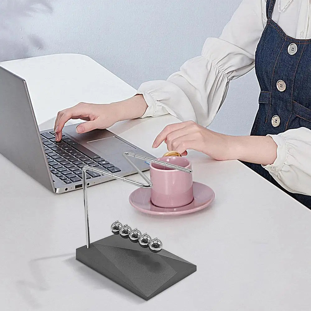 Motion Balance Machine Newtons Cradle Steel Balance Steel Balls Desktop Ornament Physics Science Pendulum Home Decoration