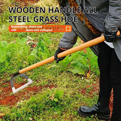 Hollow Hoe Weeding Rake Steel weeding hoe Labor-saving Weeding Loosening Soil Artifact Harrow HandheldHoe Farm Tool Gardening