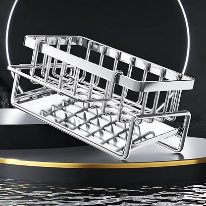 Stainless Steel Sink Drying Rack – Large Capacity, Upgraded Load-Bearing, Rust-Resistant, Nail-Free Kitchen Organizer
