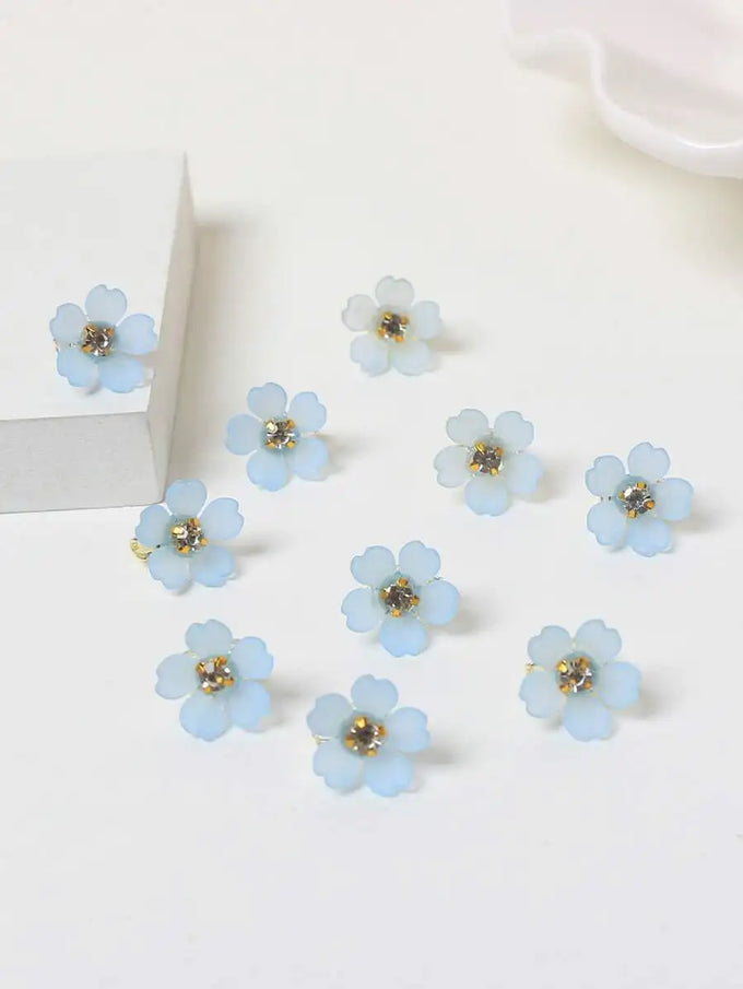 Faux-Pearl Flower Hair Clips — product image