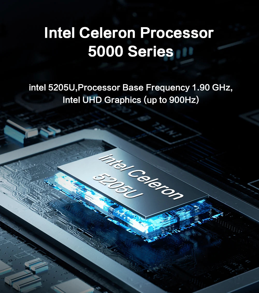 MLLSE  Mini PC M2 Plus Intel Celeron 5205U Processor 8GB RAM 256GB ROM WiFi 5 BT4.2 Windows 11 Pro Desktop Computer