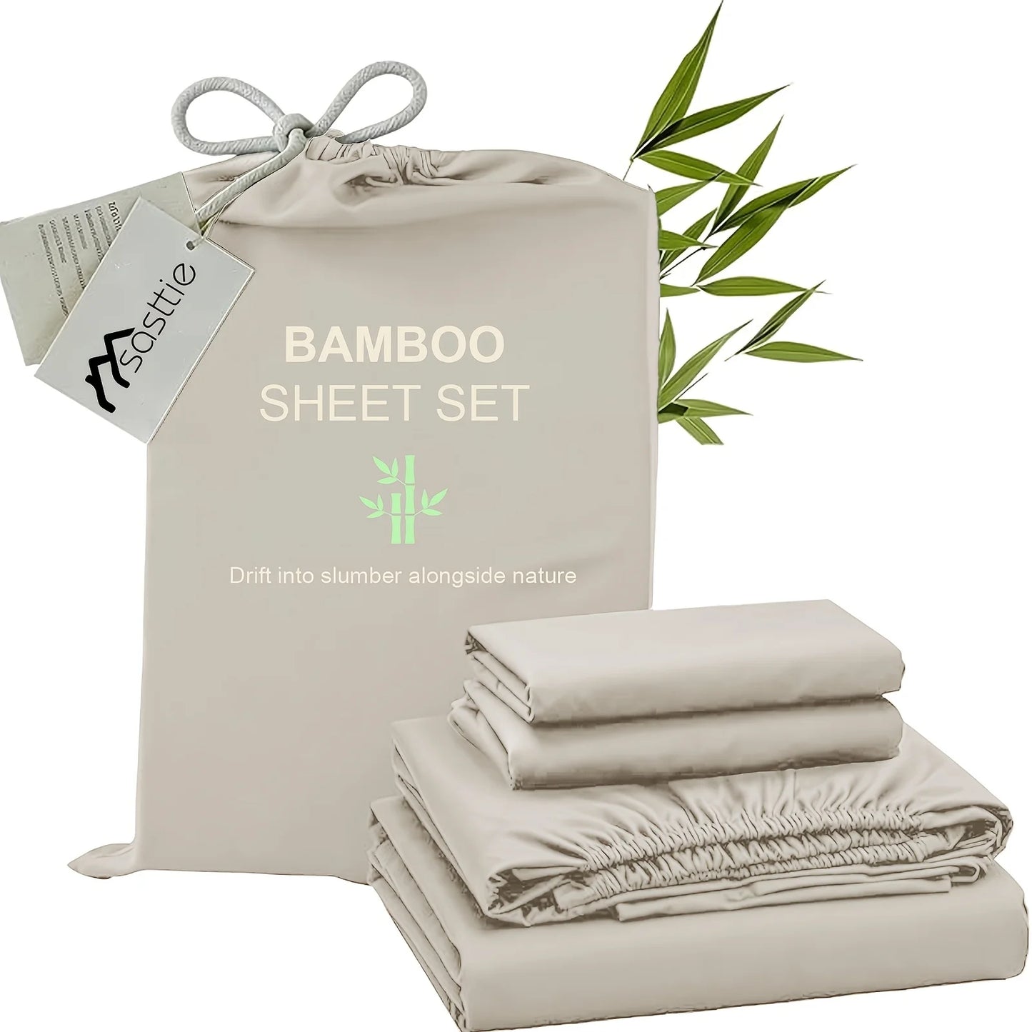 Cooling Bamboo Bed Sheet Set-Bamboo Bed Sheet-Ultra Soft & Breathable Daybed Set-Deep Pocket Up to 16" Hotel Soft Bedding-Perfect for Hot Sleepers Bamboo Bedding Sheets Set - Double Stitching, Lifetime Quality Promise