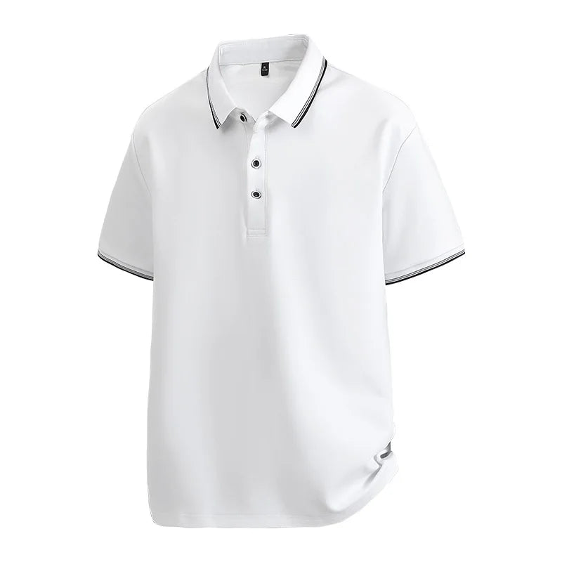 Oversized Men 7XL Polo Shirt 8XL 2026 Summer 95% Cotton Breathable Short Sleeve Collar Business Shirt Golf Man Top Clothes