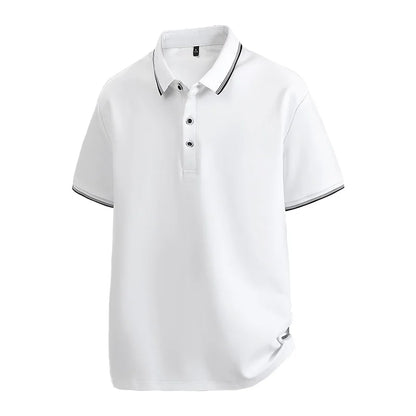 Oversized Men 7XL Polo Shirt 8XL 2026 Summer 95% Cotton Breathable Short Sleeve Collar Business Shirt Golf Man Top Clothes