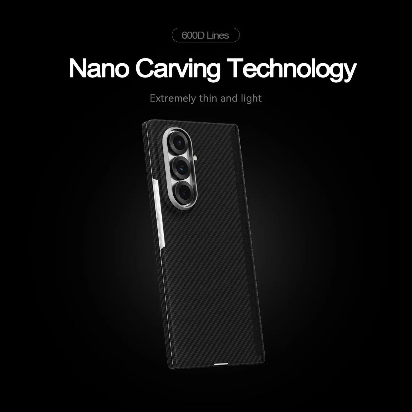 Magnetic for MagSafe Case for Samsung Galaxy Z Fold 7 W26 Aramid Carbon Fiber Cover Ultra-Thin Lightweight Armor for W26 Cover