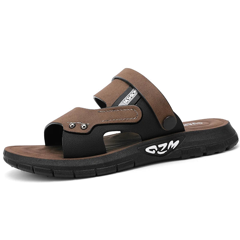 High Quality Men Sandals Summer Slip on Casual Slippers Lightweight Beach Sandals Comfortable Casual Shoes Retro Roman Sandals