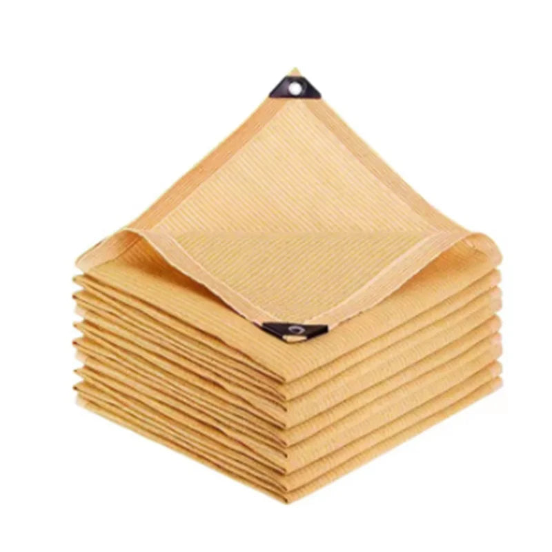 Beige  sunshade cloth sunshade durable sun protection shade mesh suitable for terrace plant greenhouse chicken coop porch