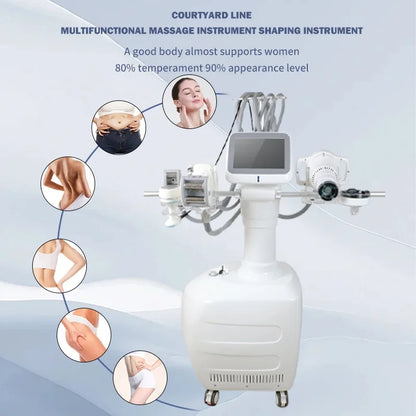 V10 Velashape Six-Handle Body Shaping Machine 40K Radio Frequency Fat Reduction, Body Sculpting and Skin Tightening Device