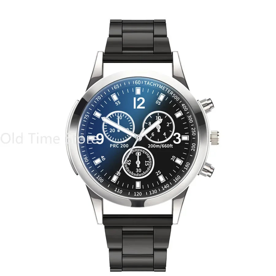 Luxury Quartz Watch for Men Stainless Steel Dial Casual Quartz Wristwatches Bracele Watch Relogio Masculino Часы Мужские