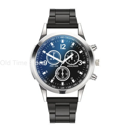 Luxury Quartz Watch for Men Stainless Steel Dial Casual Quartz Wristwatches Bracele Watch Relogio Masculino Часы Мужские