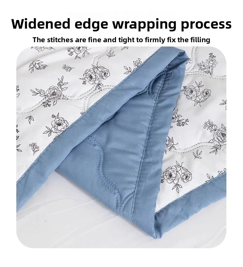 Washed cotton summer quilt skin-friendly grinding summer cool quilt printing student dormitory air conditioner quilt edredones colchas para niñas