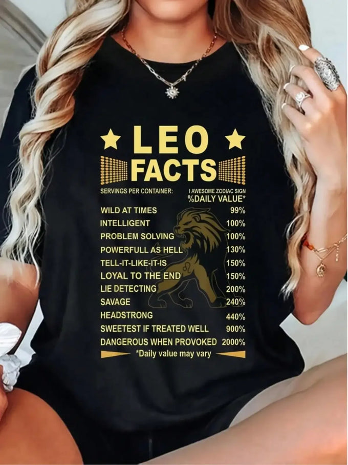 Leo Zodiac Graphic T-Shirt
