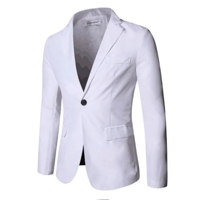 Mens Suit Set Two Piece Business Formal Wear Korean Slim Fit Groom Groomsmen Wedding Tuxedo