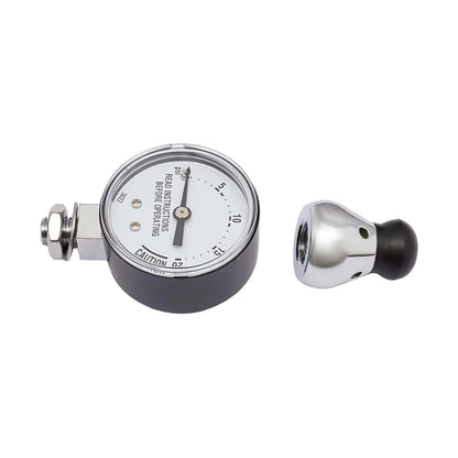 22L Aluminium Alloy Pressure Canner 90Kpa Thickened Explosion-proof Pressure Cooker Pot with Pressure Gauge and Safety Valve