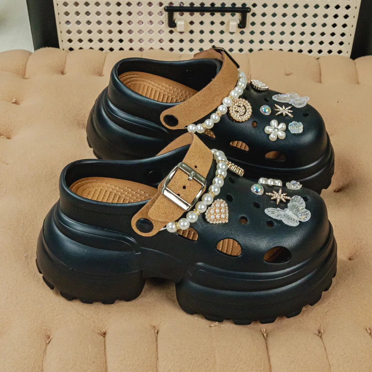 Women's Slippers 10CM High Platform Garden Fashion Clogs Shoes Women's Slippers Thick Bottom EVA Sandals Summer Girls Slippers