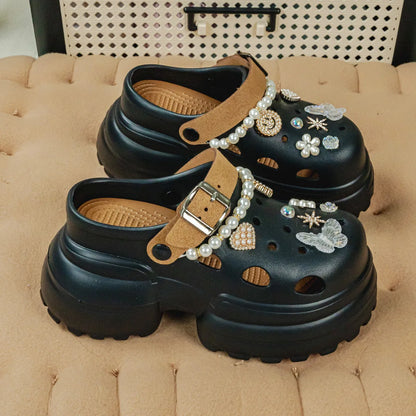 Women's Slippers 10CM High Platform Garden Fashion Clogs Shoes Women's Slippers Thick Bottom EVA Sandals Summer Girls Slippers