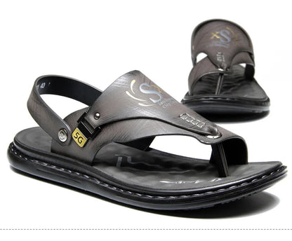Brand Men's Sandals Summer Soft soled Anti slip Beach Shoes Male  Outdoor comfortable Men slippers Luxury High Quality sandalias