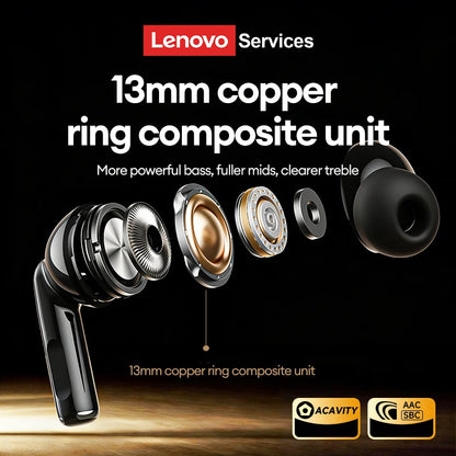 New Lenovo LE232 ANC Bluetooth 6.0 Headphones Active Noise Cancelling Wireless Earphone Power Display Music TWS Earbuds Choice