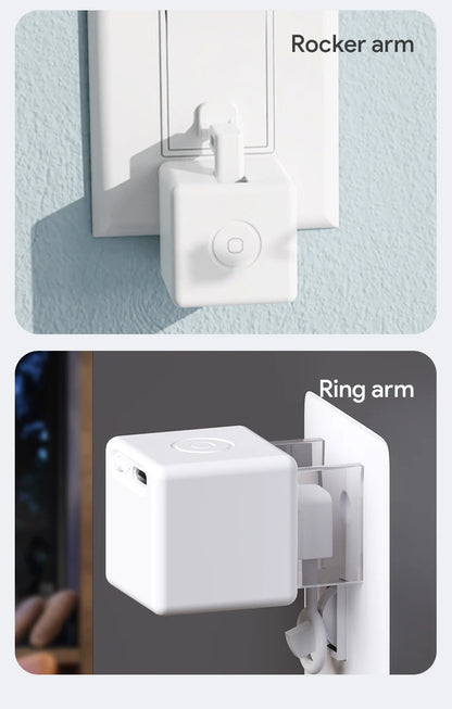 Tuya Zigbee Bluetooth Smart Touch Fingerbot Plus USB Rechargeable Switch Button Pusher Arm Fingerbot Via Alice Alexa Google Home
