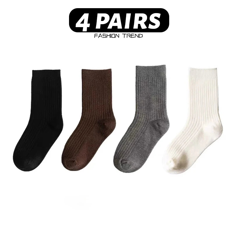Kids' Ribbed Crew Socks Set — view 7
