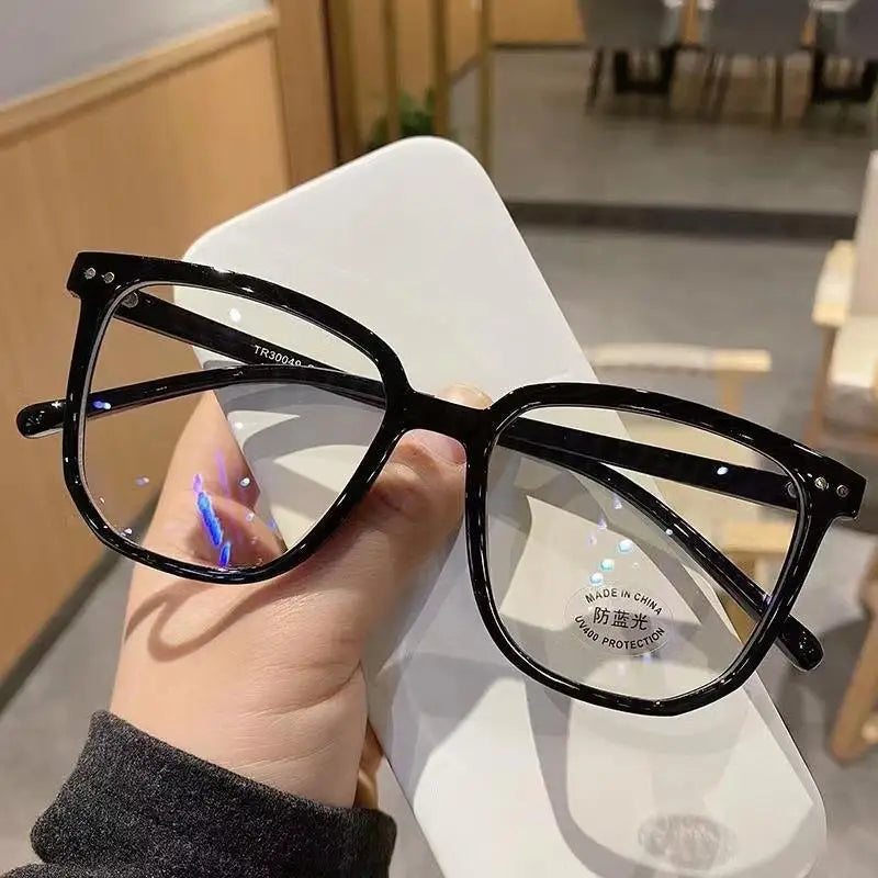 1/2/3 PCS Blue Light Blocking Glasses Fashion Square-framed Glasses Trend Campus Style Clear Black Frame Back To School Dress