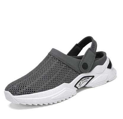 2025 Summer Flip Flops Large Size Men's Half-Slippers Men's Sandals Student Bag-Toe Sandals Beach Shoes Casual Breathable