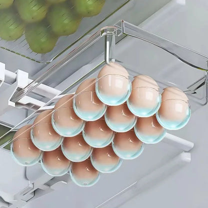 Transparent Refrigerator Drawer Under-shelf Storage Box Fruit Vegetable Egg Preservation Organizer Kitchen Container