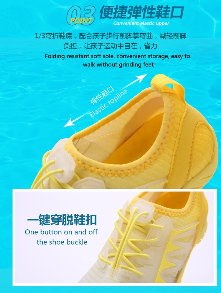 Outdoor Barefoot Sneakers Aqua shoes Men's and Women's Children's Quick-drying Swimming Beach Shoes Water Shoes Suitable Water S