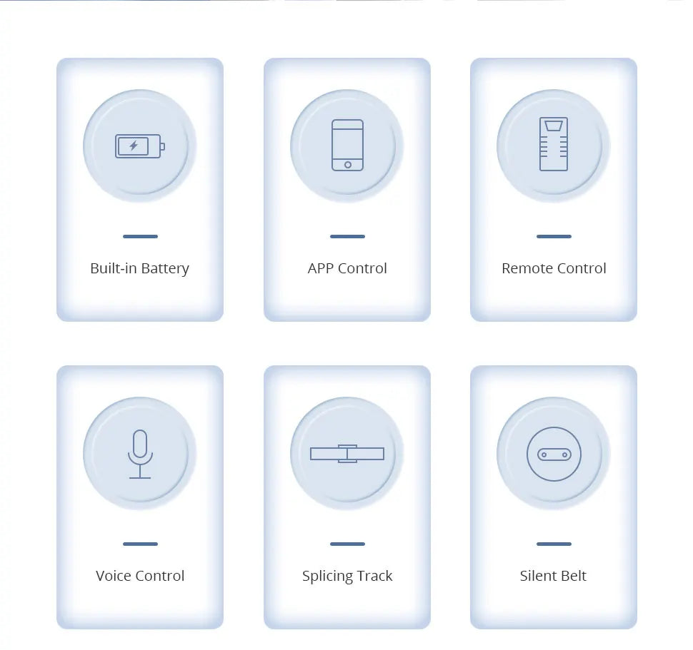 Zemismart Zigbee Rechargeable Electric Curtain Motor with Customized Slide Curtain Track Works with Tuya Alexa Google Home