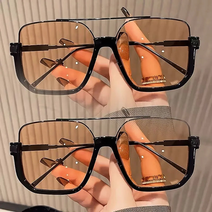 Double-Bridge Half-Frame Sunglasses — view 1
