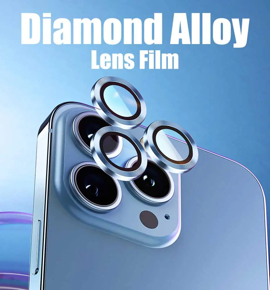 Metal Diamond Camera Lens Protector for IPhone 17 Pro Max 17Air 17 Luminous Protective Lens Glass for iPhone 16 PRO MAX 15 Pro