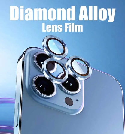 Metal Diamond Camera Lens Protector for IPhone 17 Pro Max 17Air 17 Luminous Protective Lens Glass for iPhone 16 PRO MAX 15 Pro