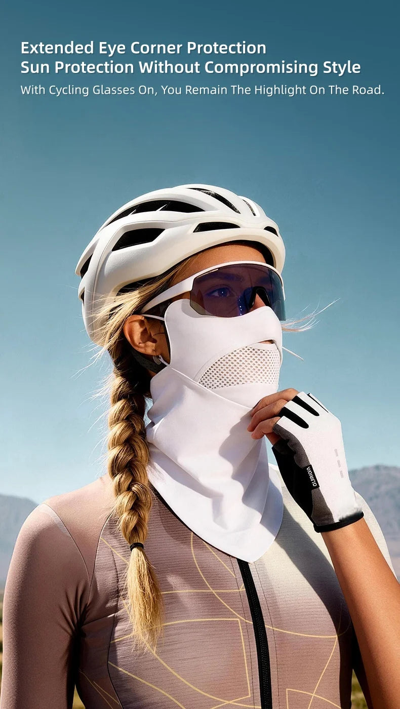 Cycling Face Mask Men Women UV Protection Neck Cover, Sun Protective Neck Warmer Breathable Face Cover Hiking Fishing Ear-Loop