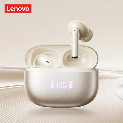 New Lenovo LE232 ANC Bluetooth 6.0 Headphones Active Noise Cancelling Wireless Earphone Power Display Music TWS Earbuds Choice
