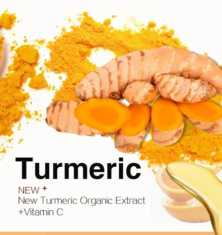 Organic Turmeric Skin Care Kit, Brighten, Clean, Remove Darkness, Spots, Acne, Lighten, Hydration, Exfoliate, Even Skin Tone